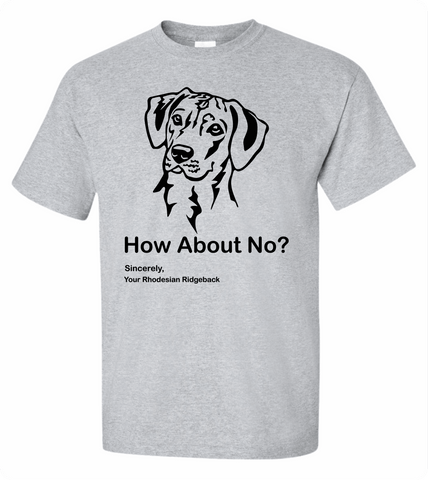 How About No? T-Shirt - PAWsome Creations VI