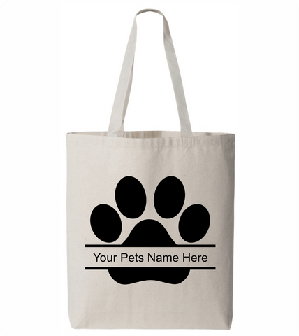 Custom Name Tote Bag - PAWsome Creations VI