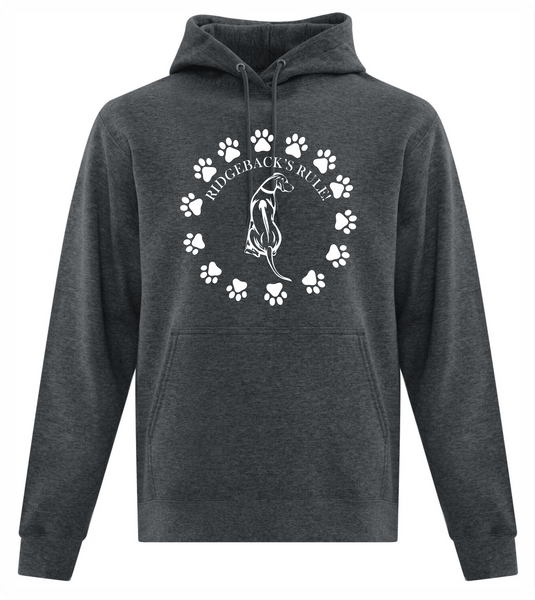 Center Chest Ridgebacks Rule Hoodie - PAWsome Creations VI