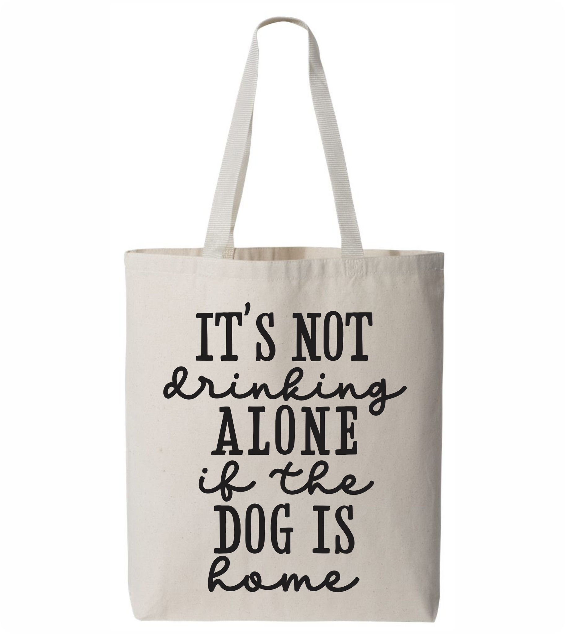 Drinking Alone Tote Bag - PAWsome Creations VI