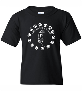 Center Chest Ridgebacks Rule T-Shirt (Youth) - PAWsome Creations VI