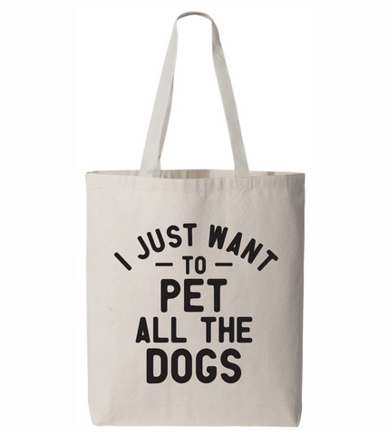 Pet All the Dogs Tote Bag - PAWsome Creations VI