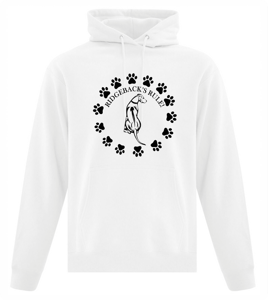 Center Chest Ridgebacks Rule Hoodie - PAWsome Creations VI