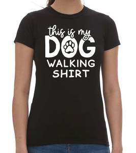 Dog Walking Ladies T-Shirt