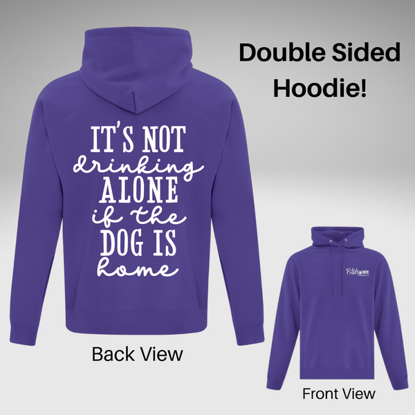 Drinking Alone Hoodie - Double Sided