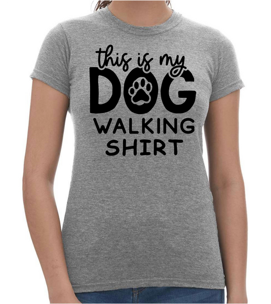 Dog Walking Ladies T-Shirt