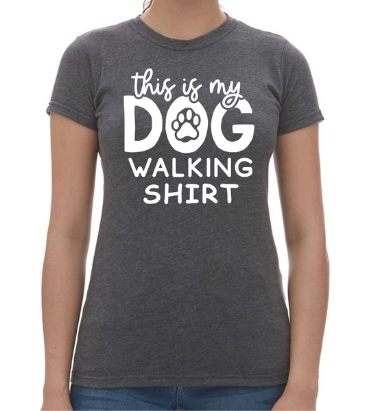 Dog Walking Ladies T-Shirt