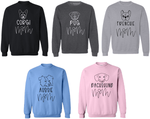 Line Art Dog Mom Crewneck - PAWsome Creations VI